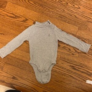 Baby Gap Gray Long Sleeve Turtleneck Kids One Piece